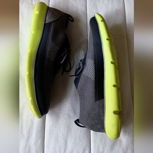 Cole Haan 2.zerogrand stitchlite water resistant wingtip Ironstone Neon Green 11